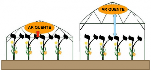 estufa ar quente